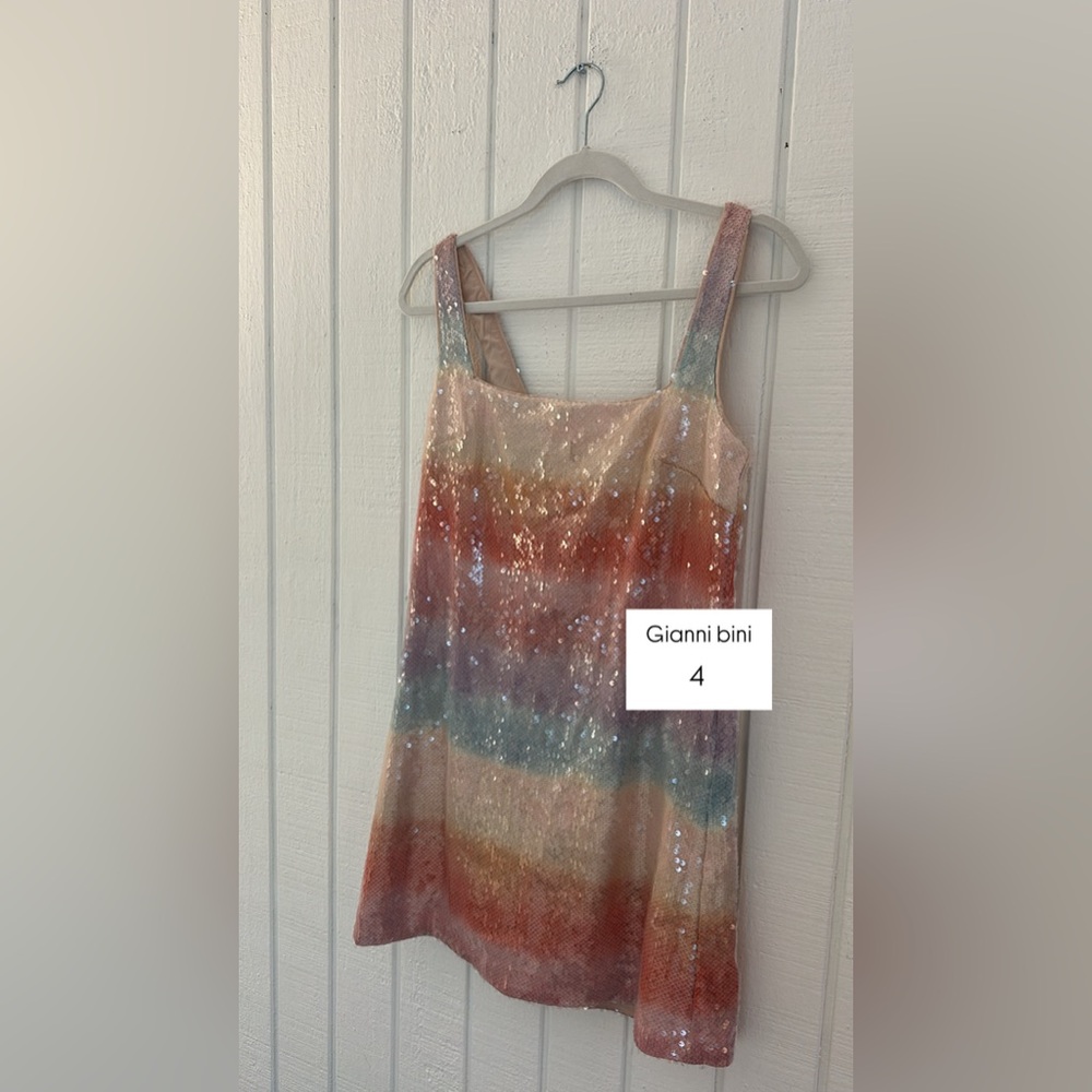 Gianni Bini Multicolor Sequin Dress